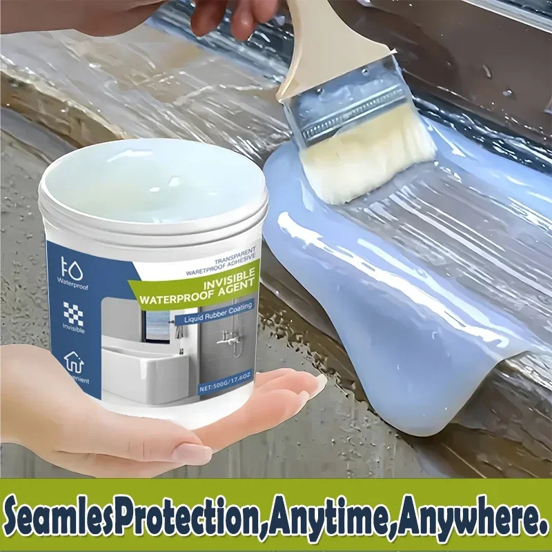 Home Bathroom Repair - Sellador Impermeable Transparente de 500g/300g/100g, Revestimiento