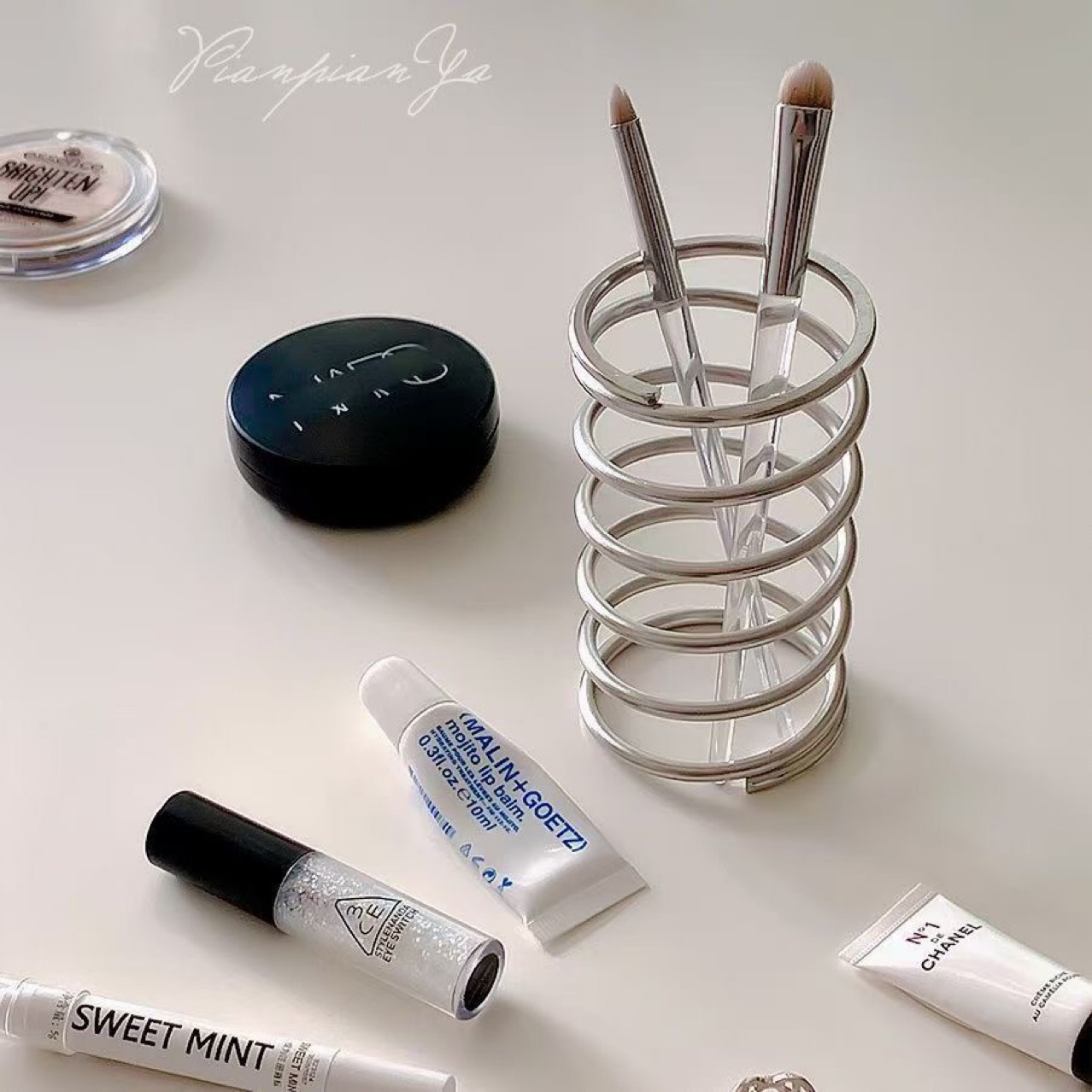 Home Creation Bathroom - Soporte de acero inoxidable para cepillos
