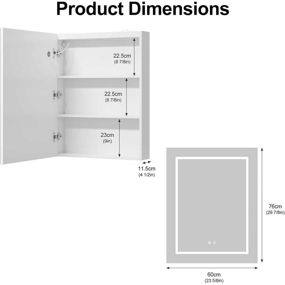 Gabinete de Medicamentos 24x30 - Home Outlet Bathroom Mirrors reseña y precio