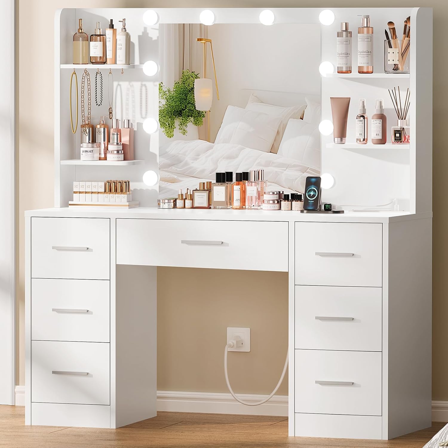 Mueble de tocador grande con e - Home Outlet Bathroom Mirrors reseña y precio