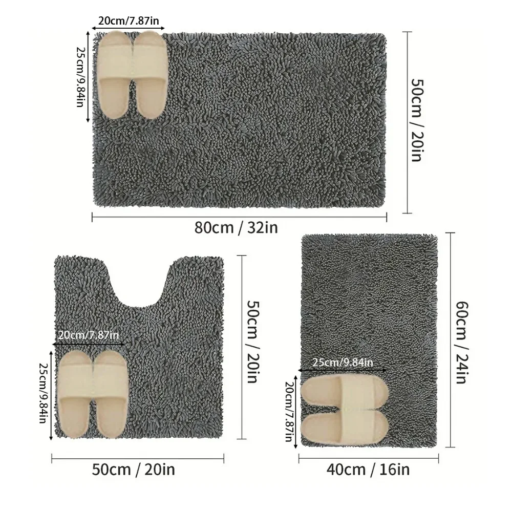 Juego de 3 Alfombrillas Absorb - Japan Bathroom.Home reseña y precio