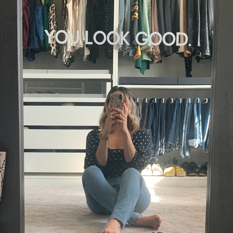 You Look Good Mirror Wall Stic - Home Bathroom Tiles reseña y precio