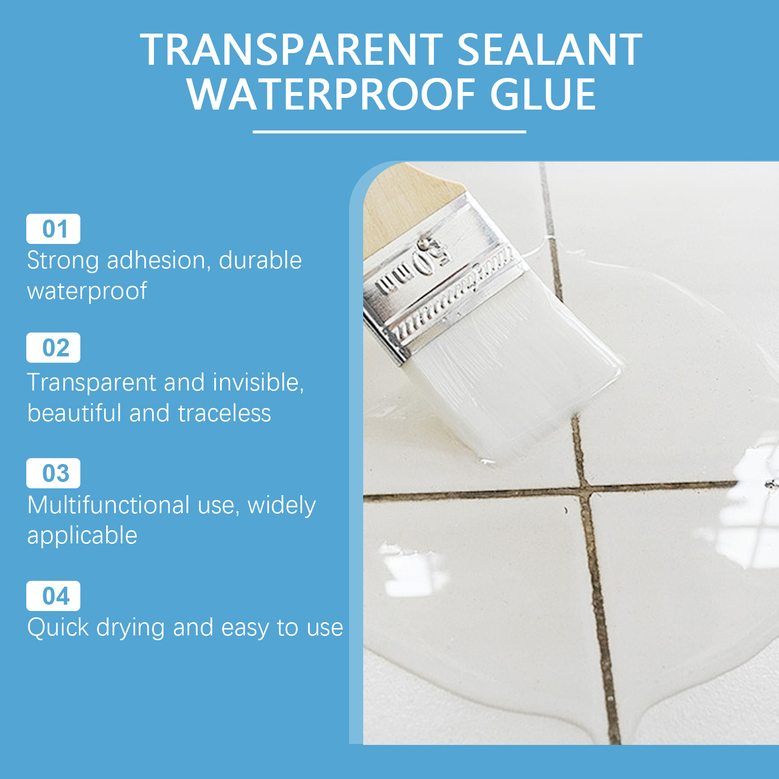 Sellador impermeable transpare - Home Bathroom Tiles reseña y precio